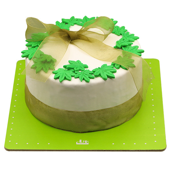  کیک برگ سبز